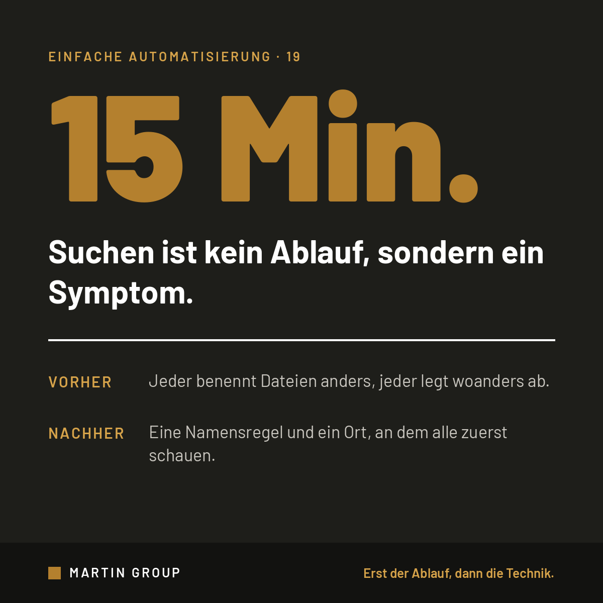 Das Dokument ist da. Nur findet es niemand.