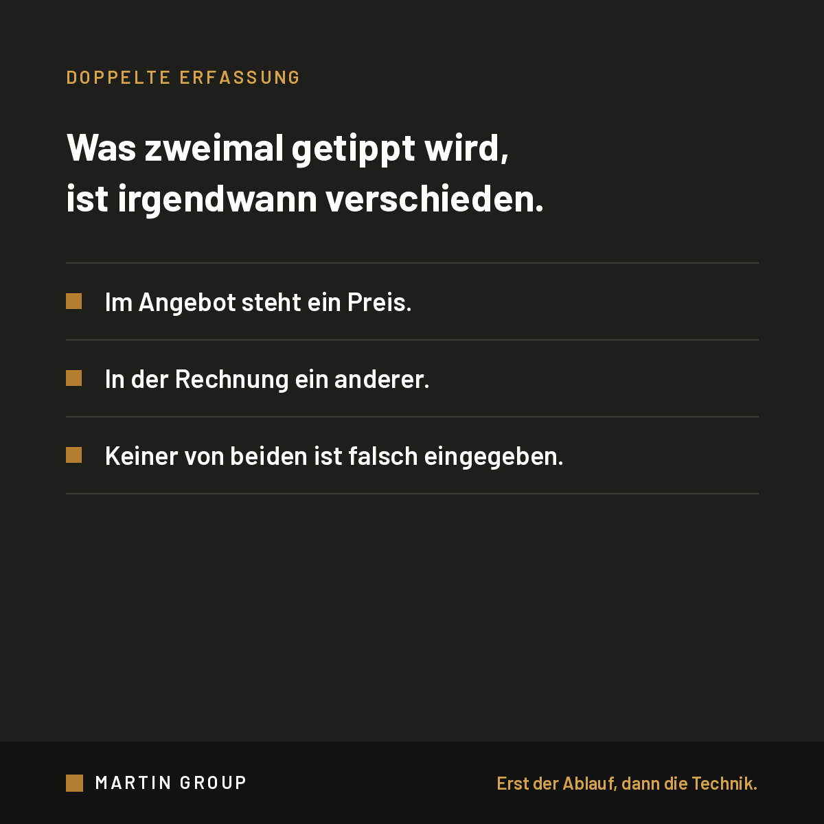 Was zweimal getippt wird, ist irgendwann zweimal verschieden.